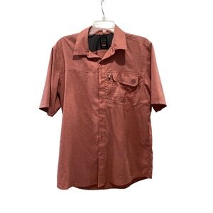 Wrangler ATG All Terrain Gear Men's Regular Fit Short Sleeve Button Shirt Medium